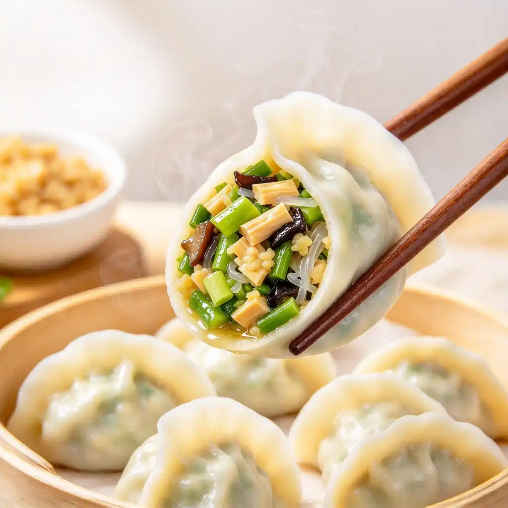 Dried Preserved Vegetable and Dried Bean Curd Sticks dumplings Dried Preserved Vegetable and Dried Bean Curd Sticks dumplings