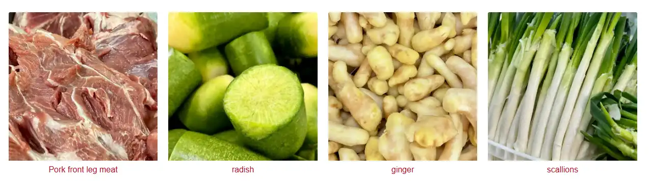 Fresh ingredients, traceable