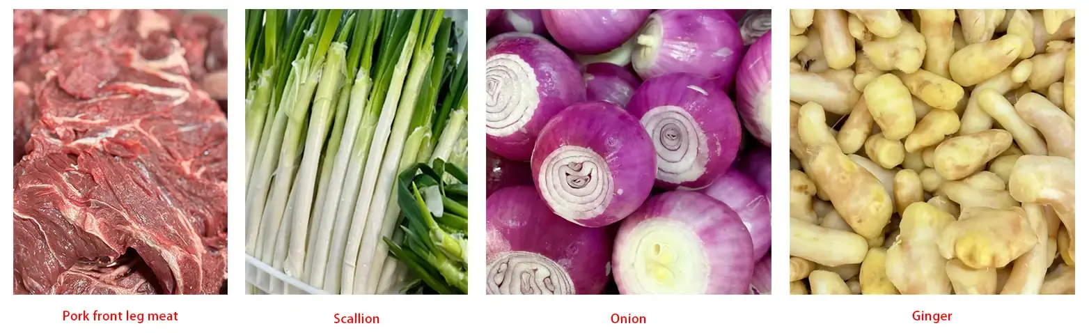Pork and Scallion dumplings Ingredients Pork and Scallion dumplings Ingredients