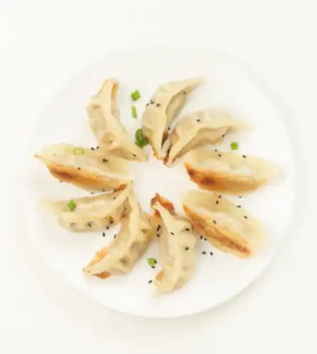 Pork shiitake dumplings Cooking
