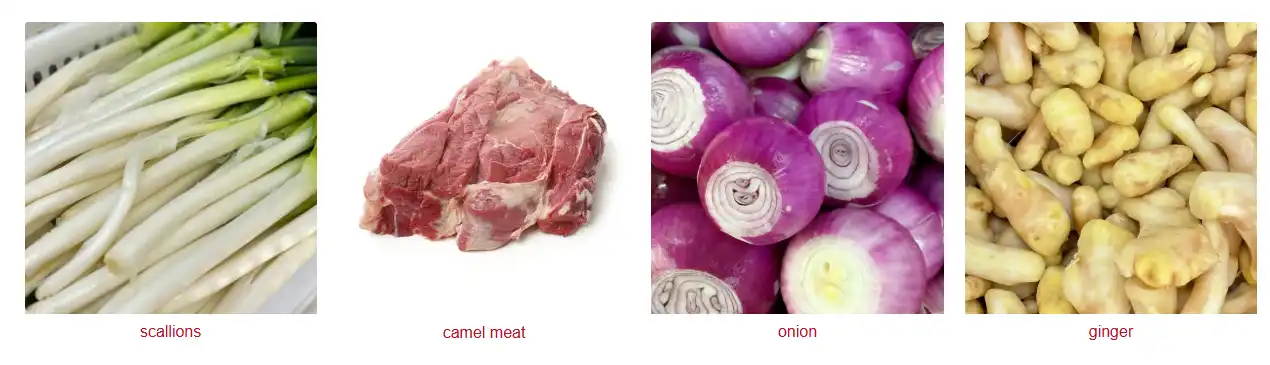 Allium mongolicum Regel and camel meat dumplings Allium mongolicum Regel and camel meat dumplings