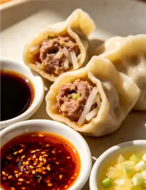 Camel meat and radish Dumplings
